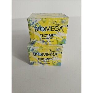 BIOMEGA Text Me Flexible Taffy Hair Styling Paste 2.5 oz – Lot of 2 NEW